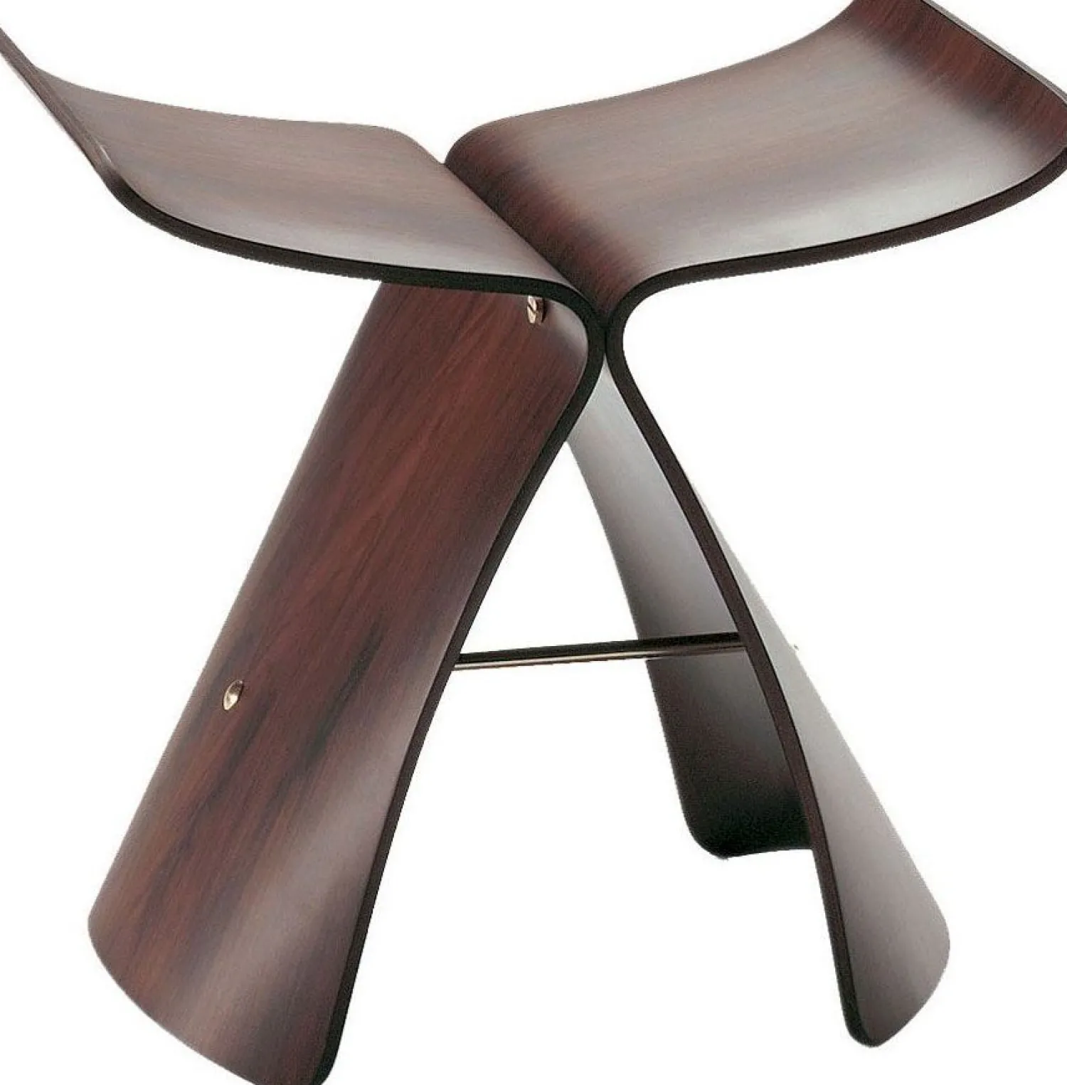 Poefjes & Krukjes-Vitra Butterfly Kruk Donkerbruin