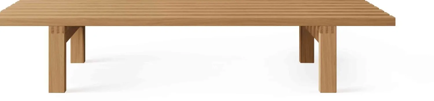 Design Salontafels|Houten Salontafels-Pastoe BZ Lattenbank Naturel