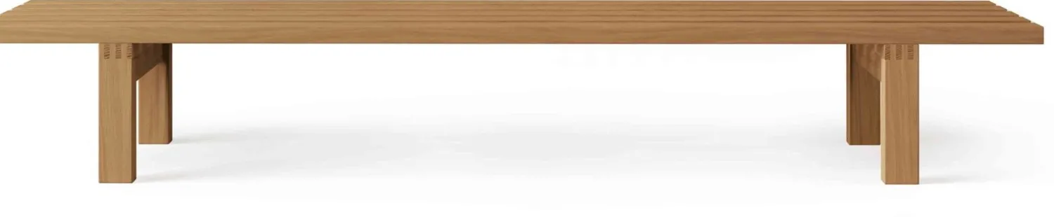 Design Salontafels|Houten Salontafels-Pastoe BZ Lattenbank Naturel