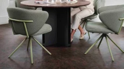 Design Stoelen|Draaibare Eetkamerstoelen-Bert Plantagie Calix Statief Eetkamerstoel Light Grey