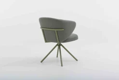 Design Stoelen|Draaibare Eetkamerstoelen-Bert Plantagie Calix Statief Eetkamerstoel Light Grey