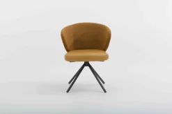 Design Stoelen|Draaibare Eetkamerstoelen-Bert Plantagie Calix Statief Eetkamerstoel Light Grey