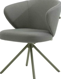 Design Stoelen|Draaibare Eetkamerstoelen-Bert Plantagie Calix Statief Eetkamerstoel Light Grey