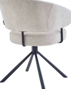 Eetkamerstoelen Met Armleuning-Eijerkamp Collectie Camille Eetkamerstoel Beige