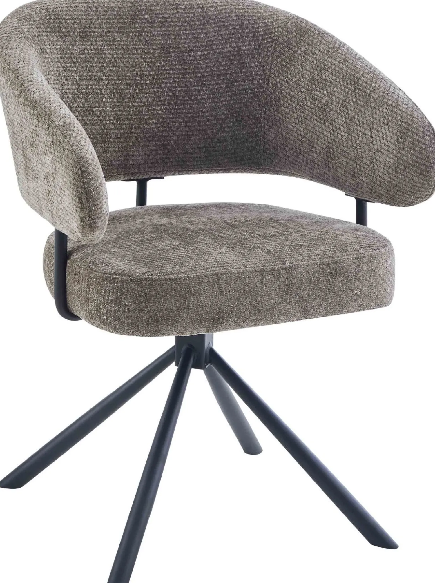 Eetkamerstoelen Met Armleuning-Eijerkamp Collectie Camille Eetkamerstoel Taupe, Grijs
