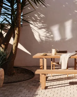 Tuintafels-Kave Home Canadell Tuintafel Naturel