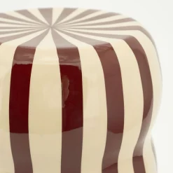 Ronde Bijzettafels-By Boo Candice Bijzettafel Beige, Burgundy