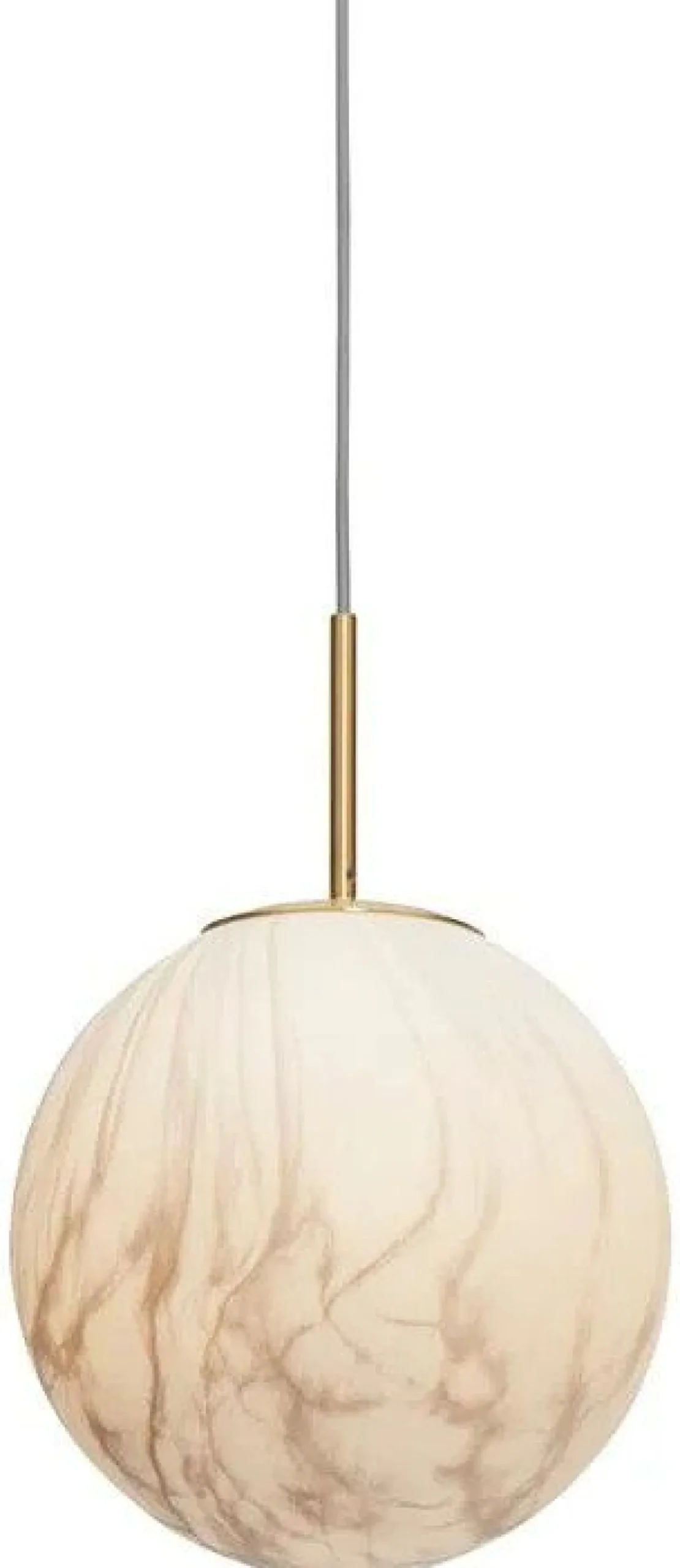 Moderne Hanglampen|Moderne Hanglampen-It's about RoMi Carrara Bol Hanglamp White marble, Gold