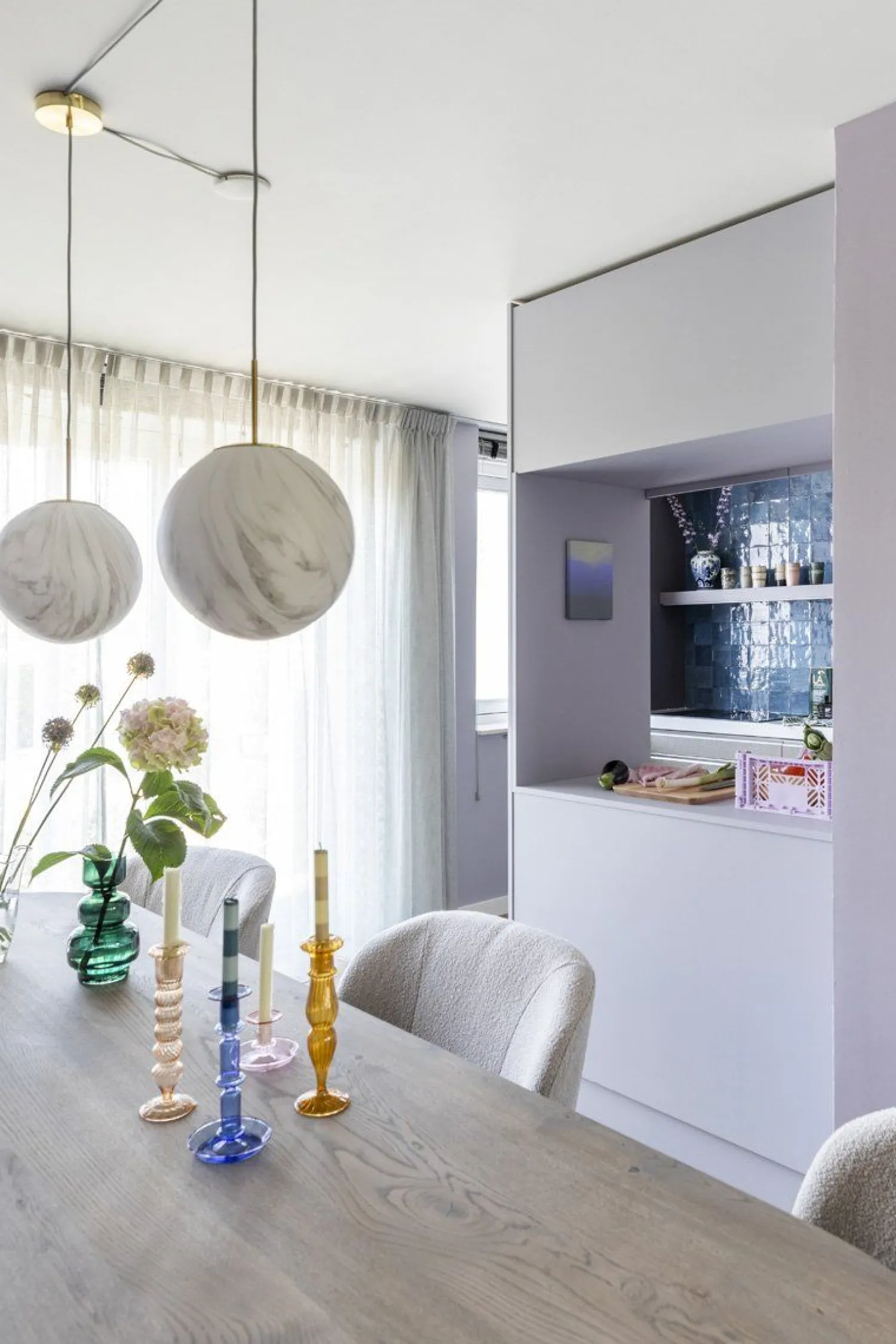 Moderne Hanglampen|Moderne Hanglampen-It's about RoMi Carrara Bol Hanglamp White marble, Gold