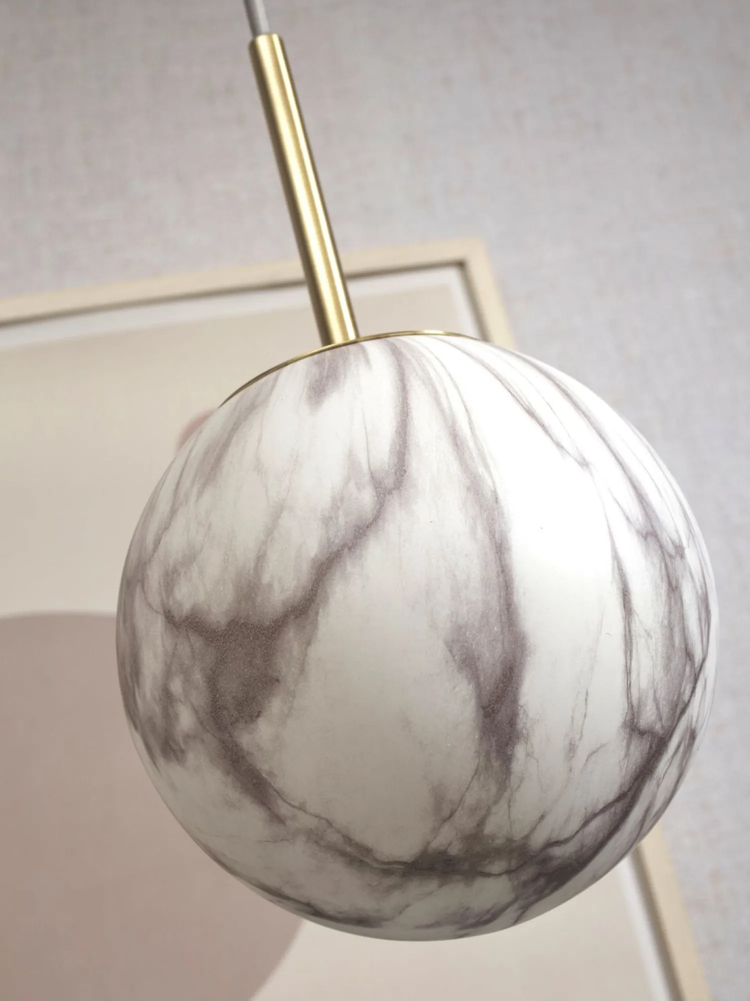 Moderne Hanglampen|Moderne Hanglampen-It's about RoMi Carrara Hanglamp White marble, Gold