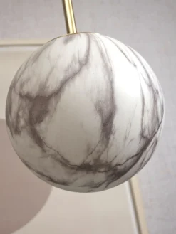 Glazen Hanglampen|Glazen Hanglampen-It's about RoMi Carrara Hanglamp White marble, Gold