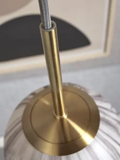 Glazen Hanglampen|Glazen Hanglampen-It's about RoMi Carrara Hanglamp White marble, Gold