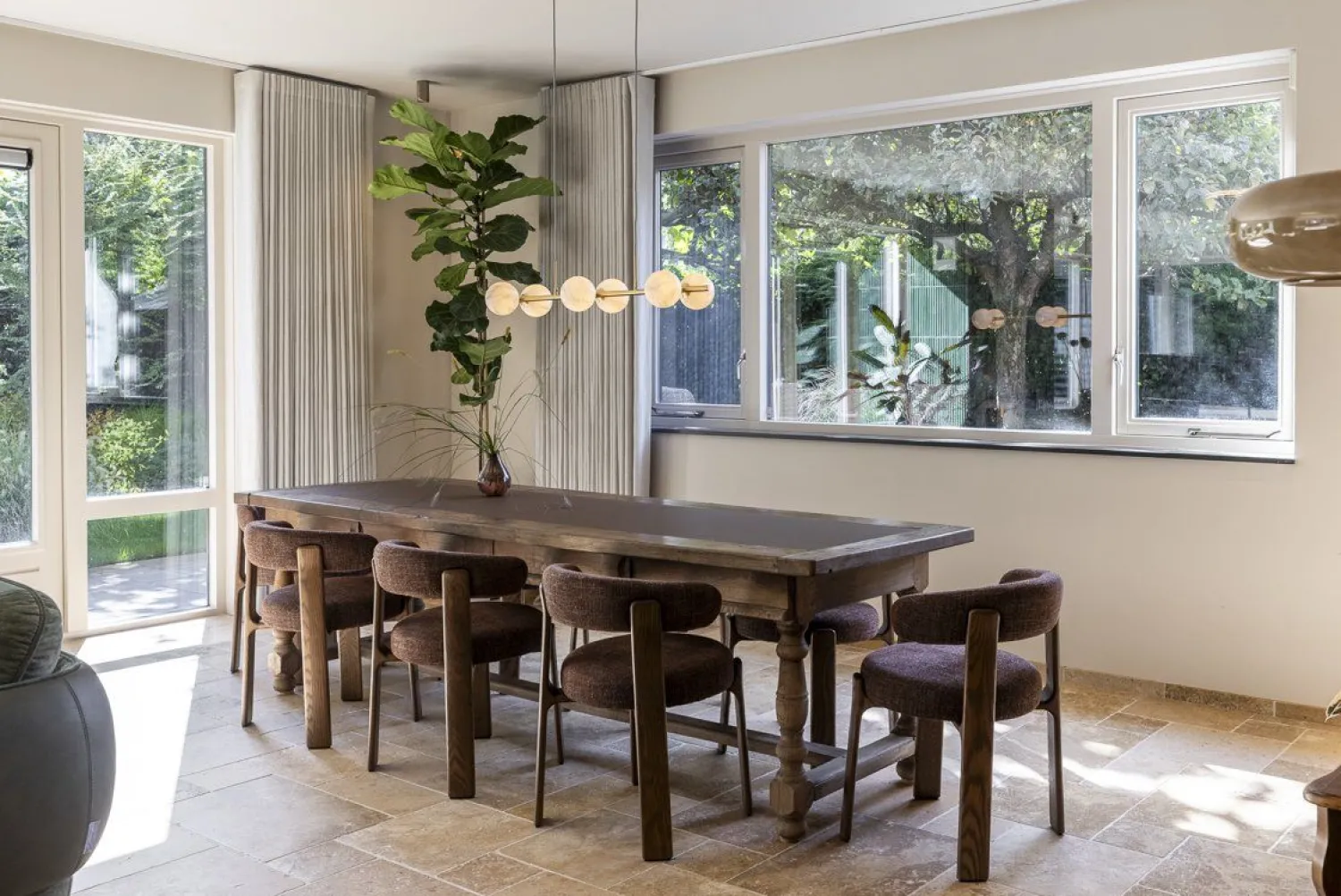 Glazen Hanglampen|Glazen Hanglampen-It's about RoMi Carrara Recht Hanglamp White marble, Gold