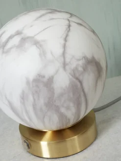 Tafellampen|Tafellampen-It's about RoMi Carrara Tafellamp White marble, Gold