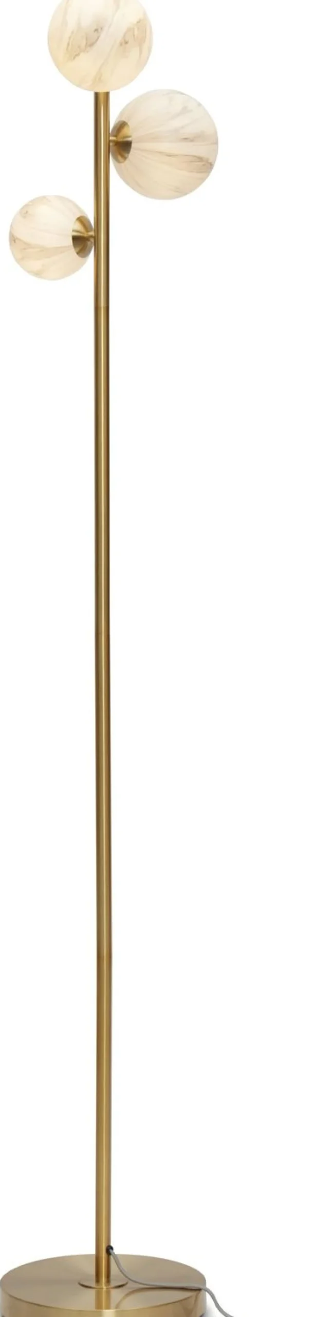 Vloerlampen|Vloerlampen-It's about RoMi Carrara Vloerlamp White marble, Gold