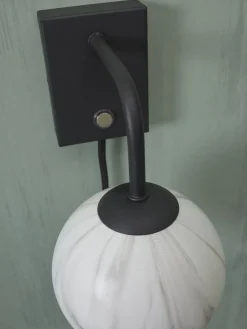 Wandlampen|Wandlampen-It's about RoMi Carrara Wandlamp White marble, Black