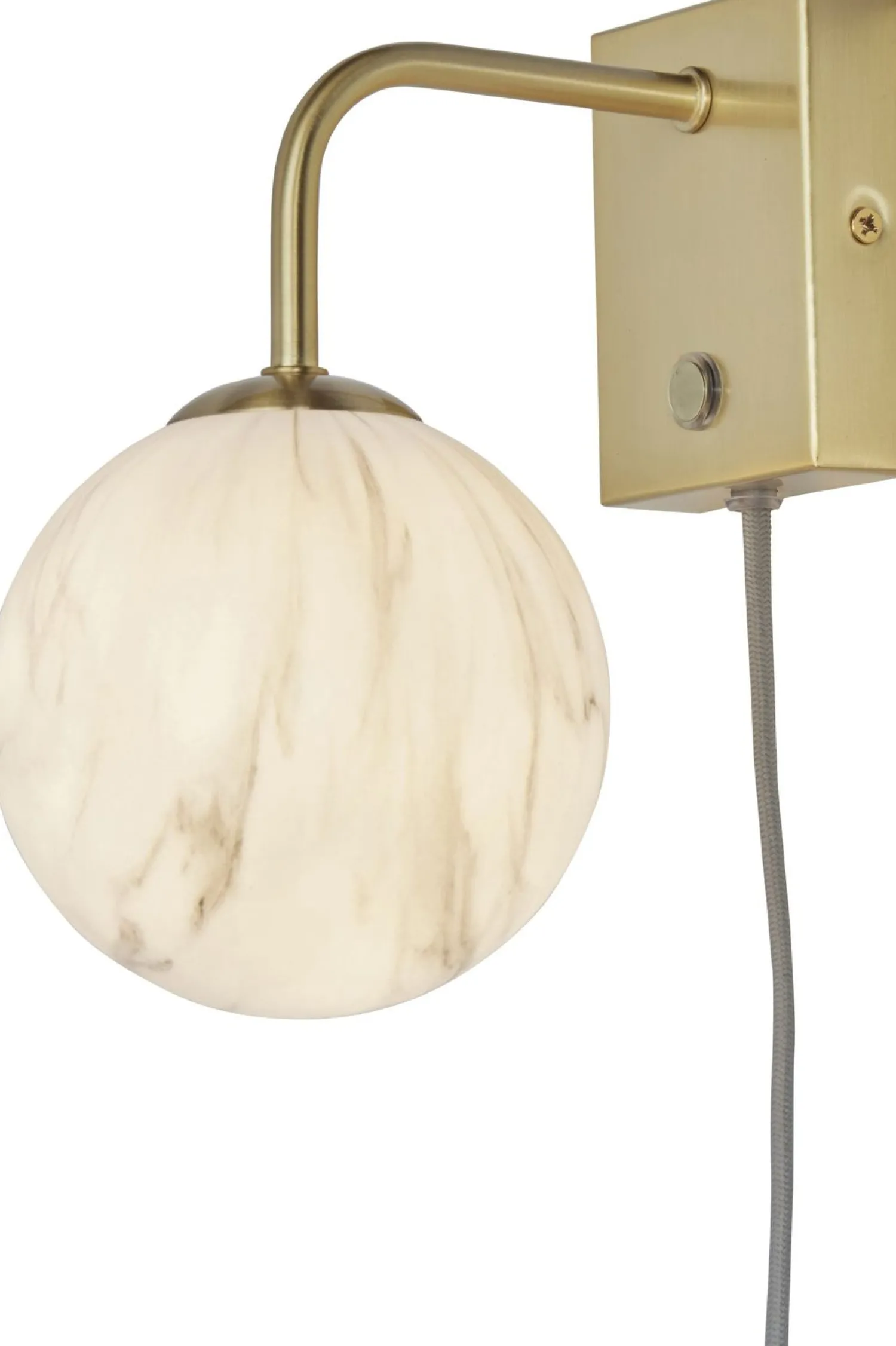 Wandlampen|Wandlampen-It's about RoMi Carrara Wandlamp White marble, Gold