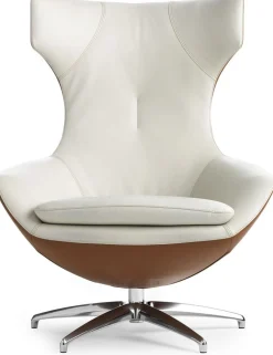 Design Fauteuils|Draaifauteuils-Leolux Caruzzo Plus Fauteuil Grijs