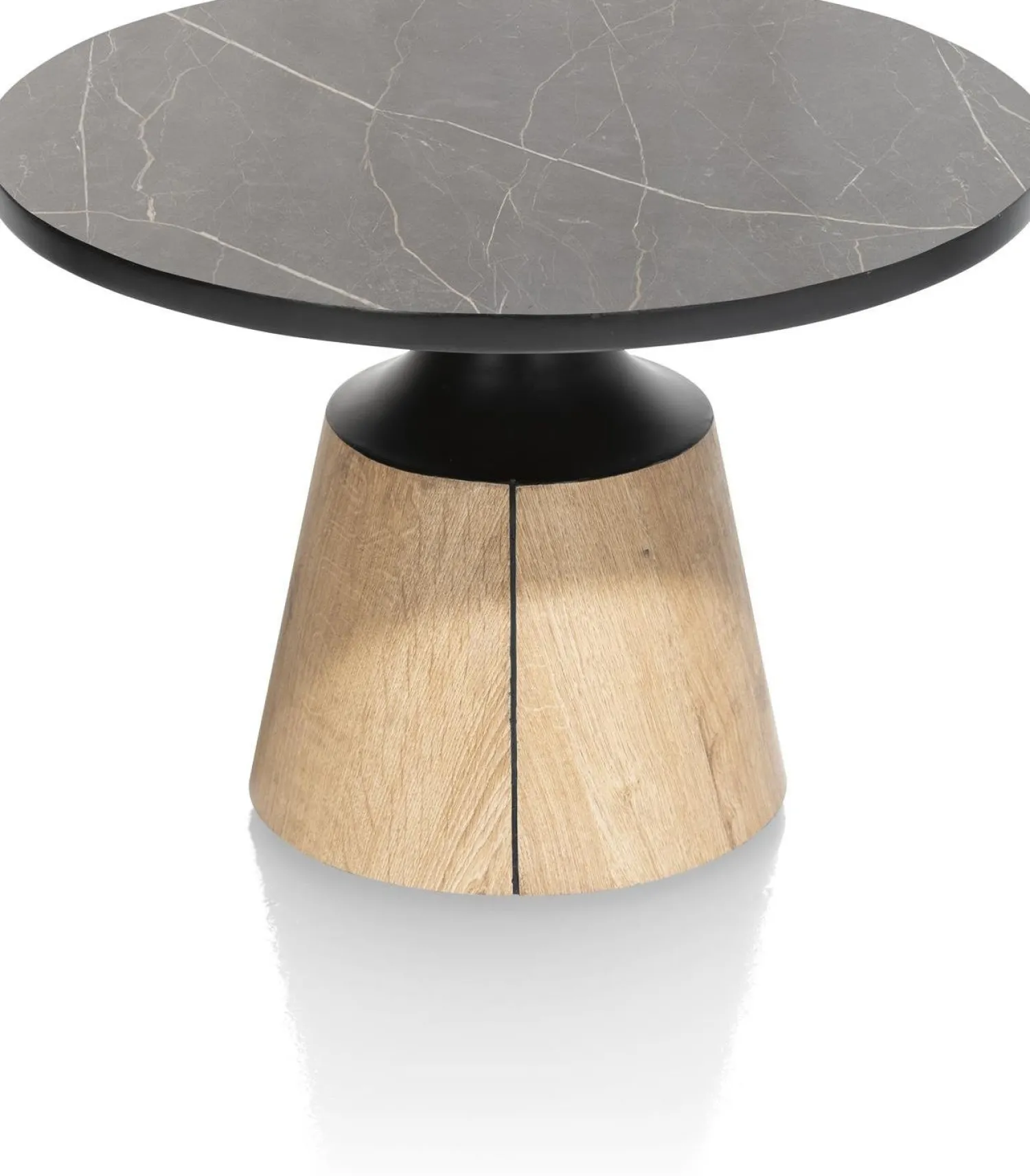 Houten Salontafels|Ronde Salontafels-XOOON Carvio Salontafel Onyx