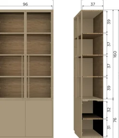 Buffetkasten|Buffetkasten-WOOOD Casa Buffetkast Mud