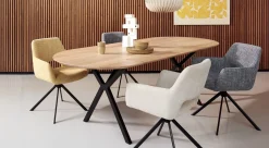 Houten Eettafels|Ovale Eettafels-Eijerkamp Collectie Casco Eettafel Naturel