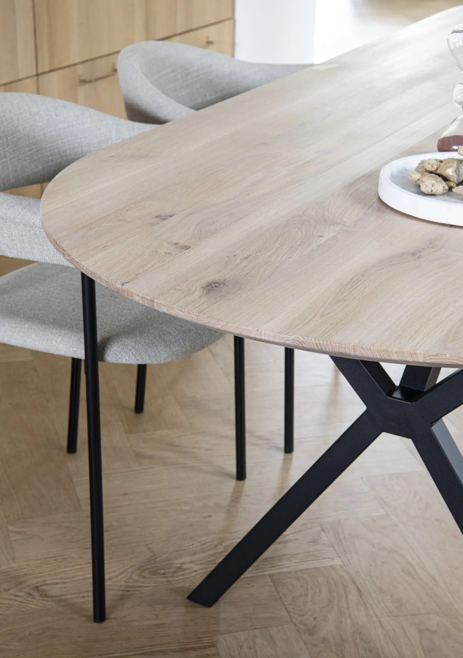 Houten Eettafels|Ovale Eettafels-Eijerkamp Collectie Casco Eettafel Naturel