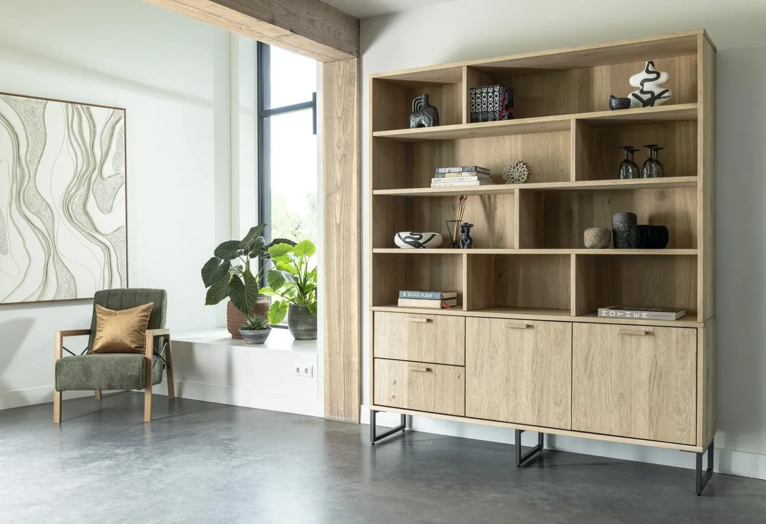 Buffetkasten|Buffetkasten-Henders en Hazel Castello Buffetkast Naturel
