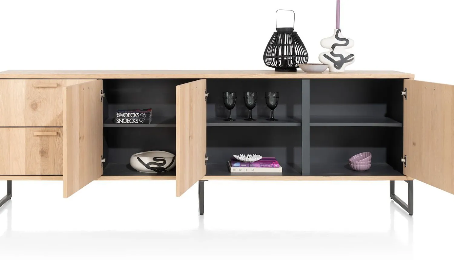 Dressoirs-Henders en Hazel Castello Dressoir Sand oak