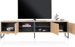 Tv-Meubels-Henders en Hazel Castello Lowboard Naturel, Grafiet