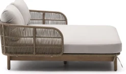 Tuinbanken-Kave Home Catalina Ligbed Beige, Bruin