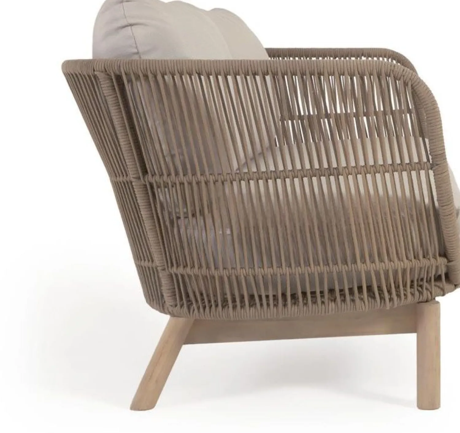 Tuinbanken|Zitbanken-Kave Home Catalina Tuinbank Beige, Bruin