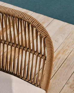 Tuinbanken|Zitbanken-Kave Home Catalina Tuinbank Beige, Bruin