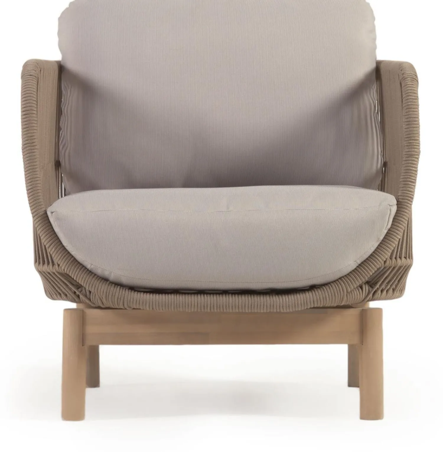Tuinstoelen-Kave Home Catalina Tuinstoel Beige, Bruin