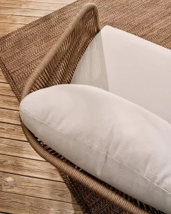 Tuinstoelen-Kave Home Catalina Tuinstoel Beige, Bruin