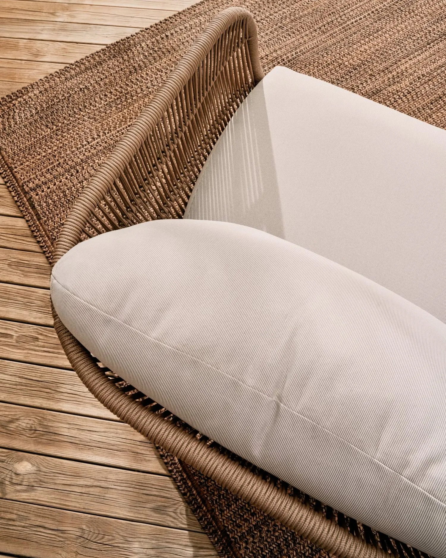 Tuinstoelen-Kave Home Catalina Tuinstoel Beige, Bruin