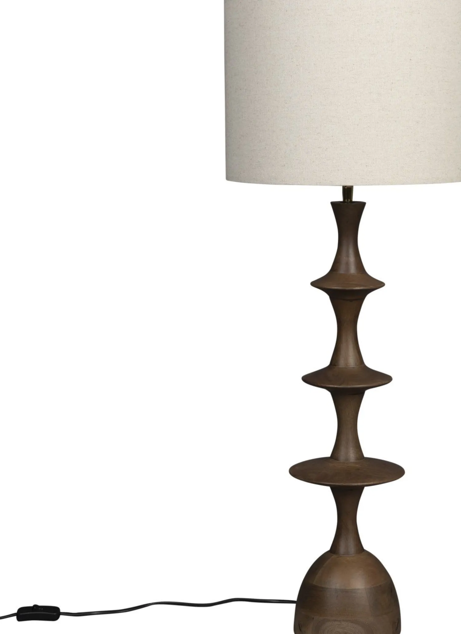 Tafellampen|Tafellampen-Dutchbone Cath Tafellamp Bruin