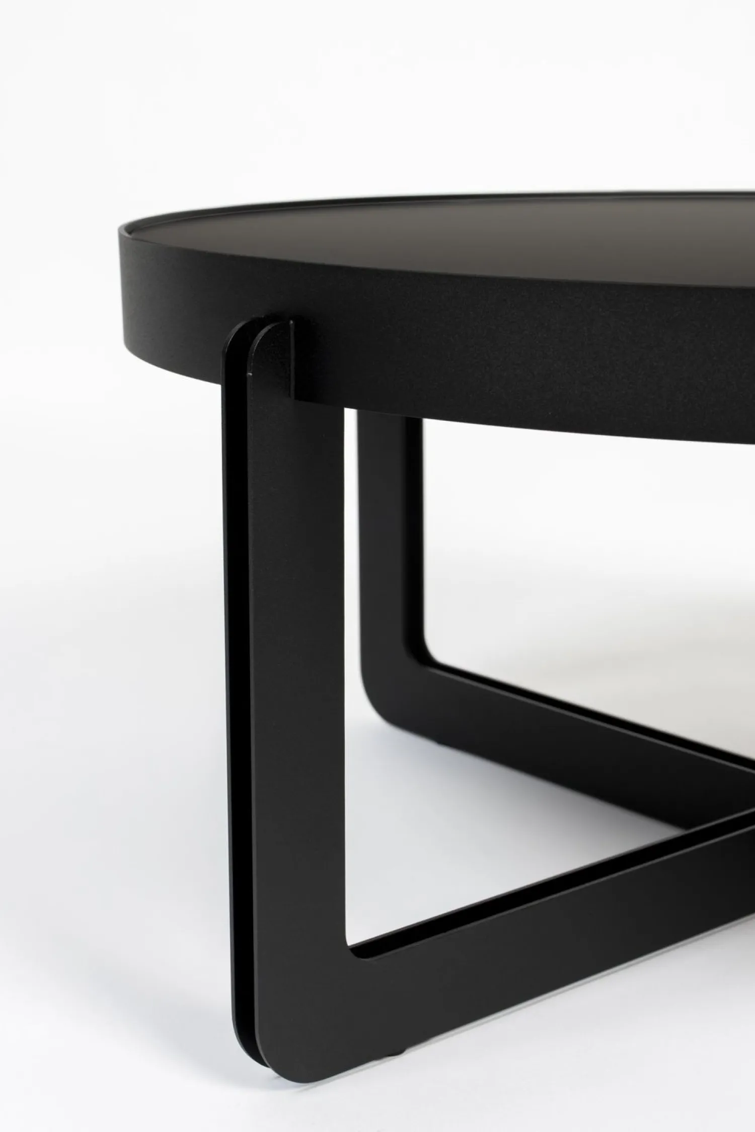 Ronde Salontafels-Zuiver Centre M Bijzettafel Zwart