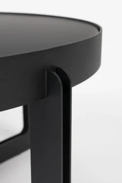 Ronde Salontafels-Zuiver Centre M Bijzettafel Zwart
