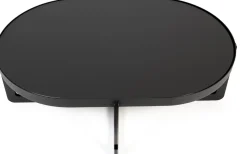 Ovale Salontafels-Zuiver Centre Ovaal Salontafel Zwart