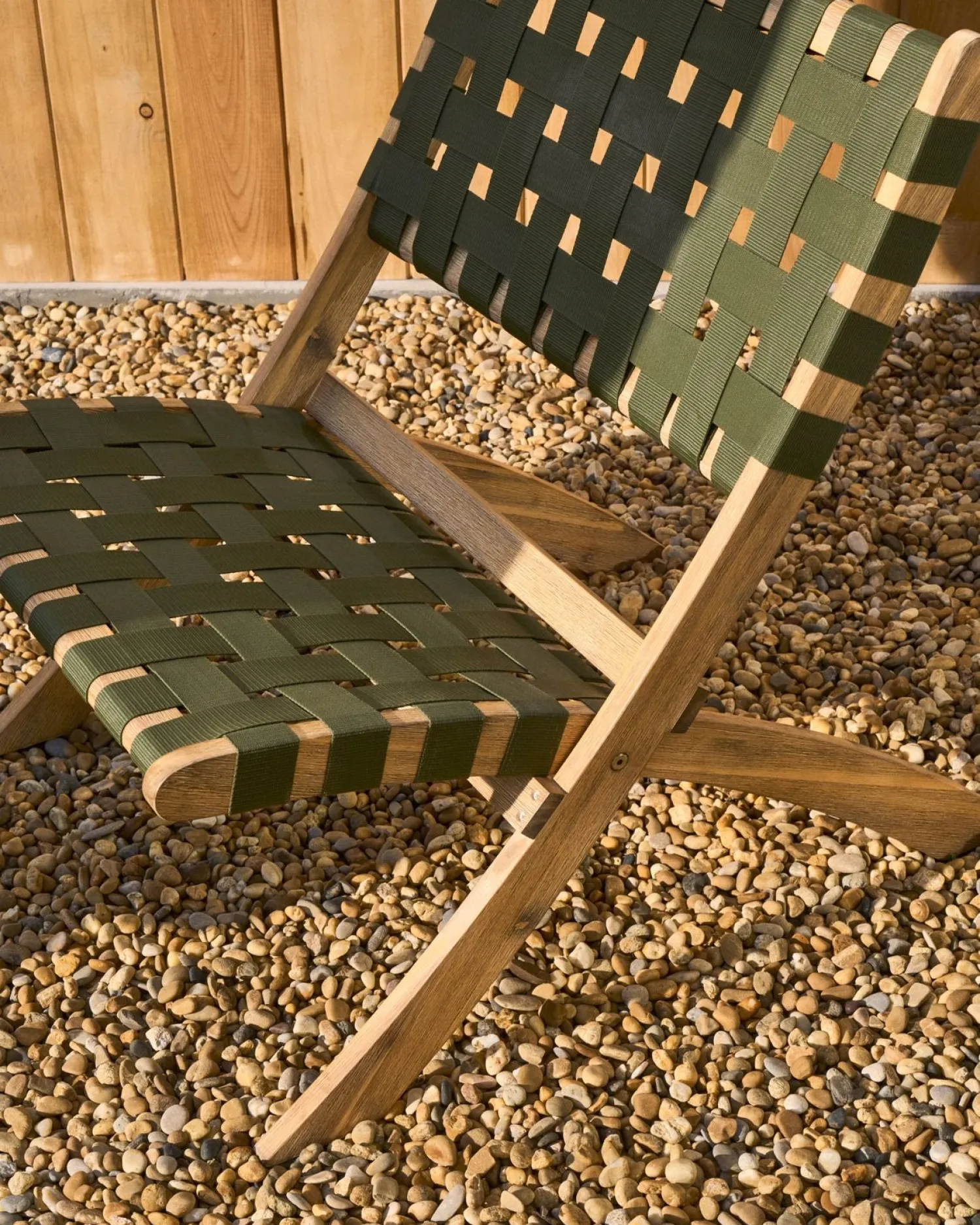 Tuinstoelen-Kave Home Chabeli Tuinstoel Groen, Naturel