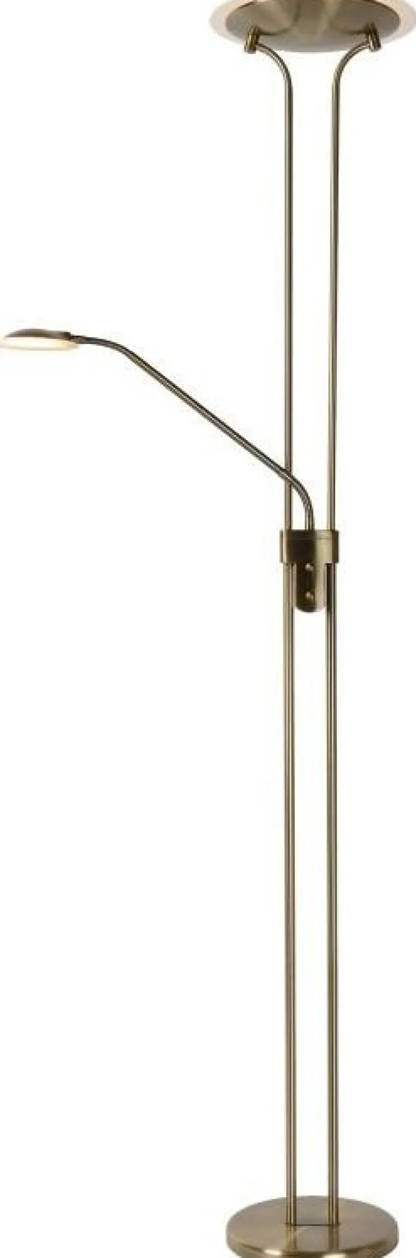 Vloerlampen|Vloerlampen-Lucide Champion-Led Vloerlamp Brons