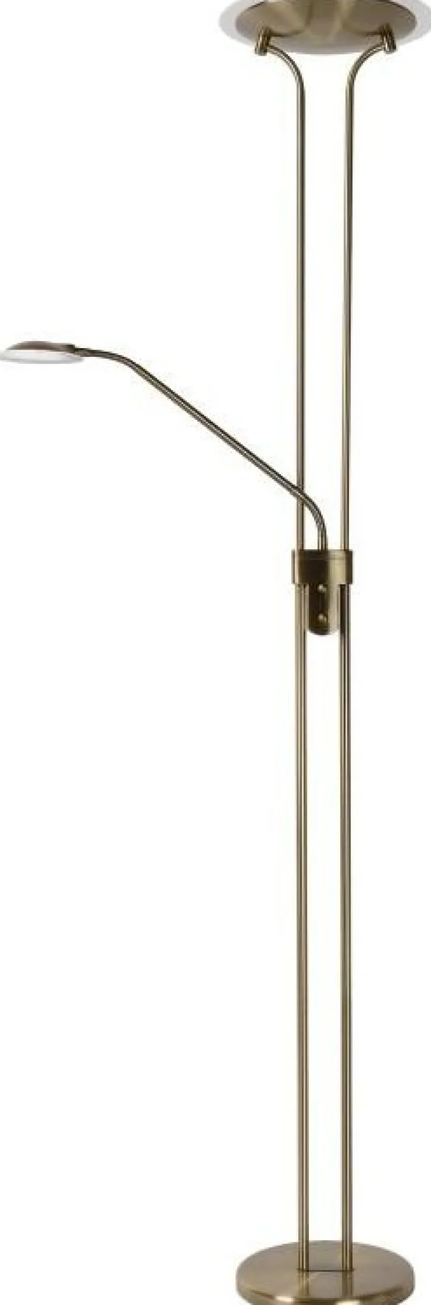 Vloerlampen|Vloerlampen-Lucide Champion-Led Vloerlamp Brons