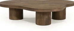 Houten Salontafels-Eleonora Charlie Salontafel Lichtbruin