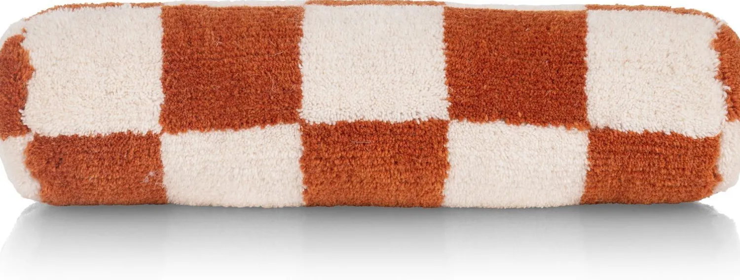 Sierkussens & Plaids-COCO maison Check Bolster Kussen Koper
