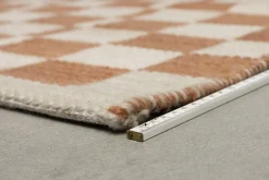 Vloerkleden|Rechthoekige Vloerkleden-Zuiver Checker Vloerkleed Terra, Wit