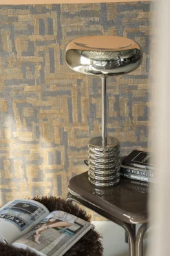 Design Tafellampen|Tafellampen-By Boo Chromeo Tafellamp Zilver