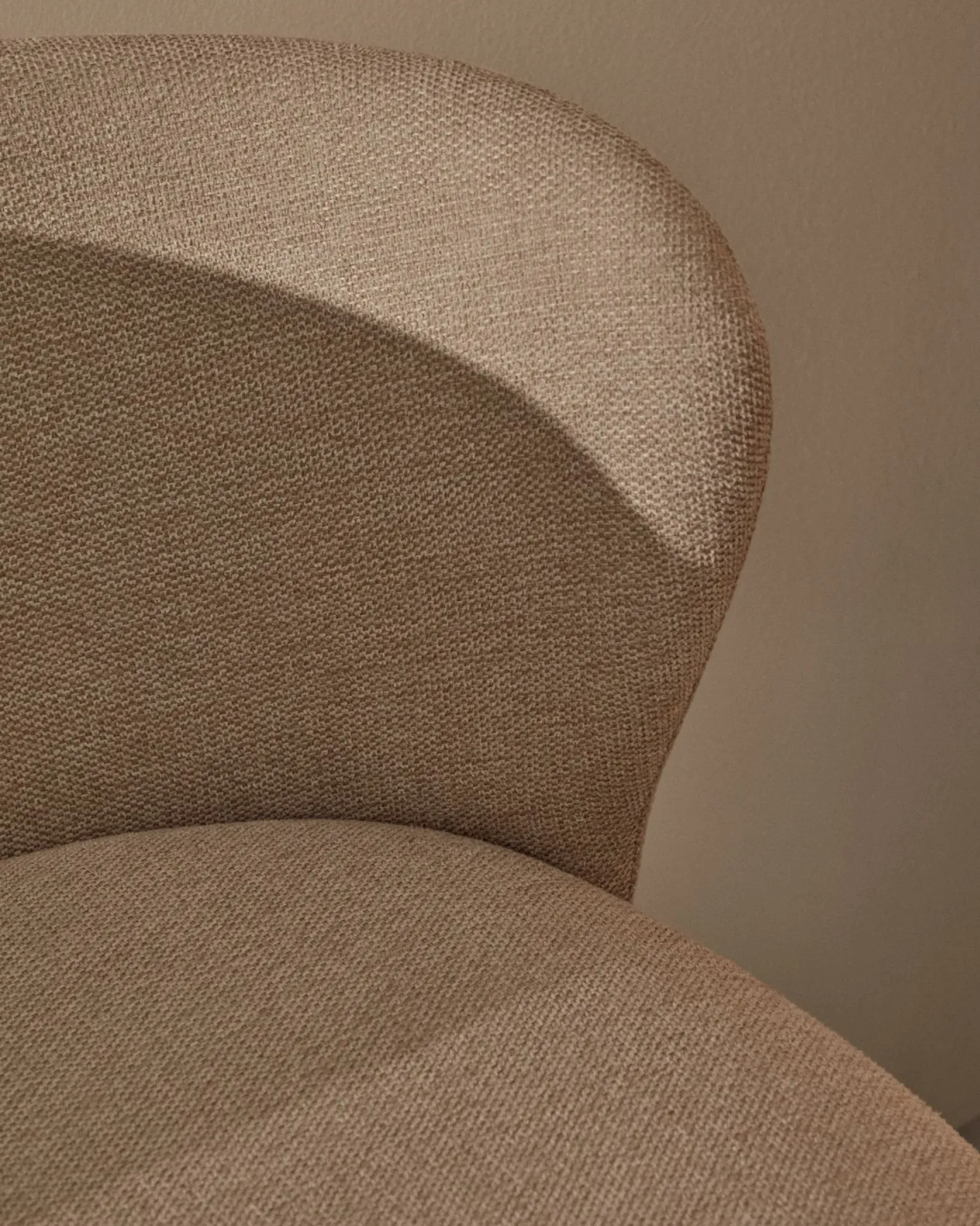 Stoffen Barkrukken-Kave Home Ciselia Barstoel Beige, Naturel