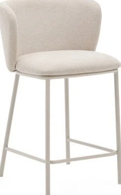 Stoffen Barkrukken-Kave Home Ciselia Barstoel Beige