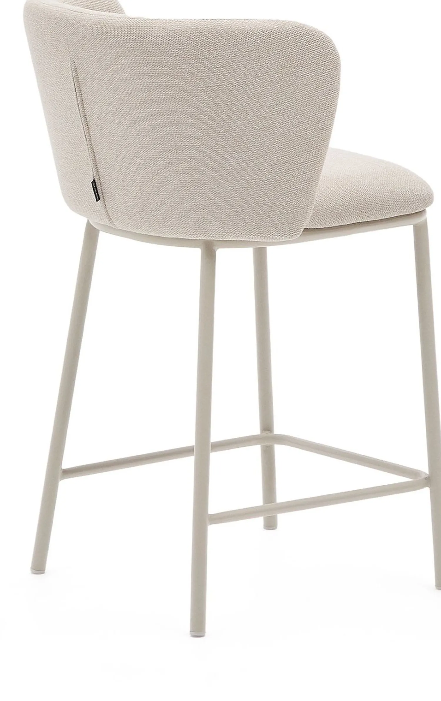 Stoffen Barkrukken-Kave Home Ciselia Barstoel Beige
