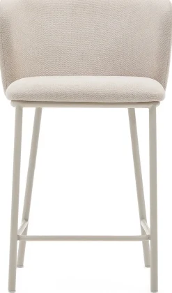 Stoffen Barkrukken-Kave Home Ciselia Barstoel Beige